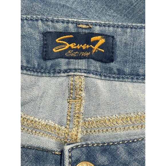 Seven 7 Skinny Crop Jeans Women’s Size 12 with Stretch - Picture 4 of 7